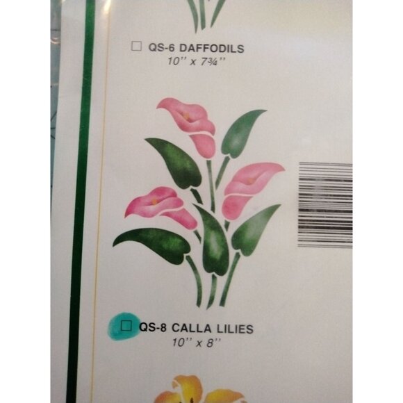 Stencil Ease Pre Cut Stencil Calla Lilies - Picture 6 of 6